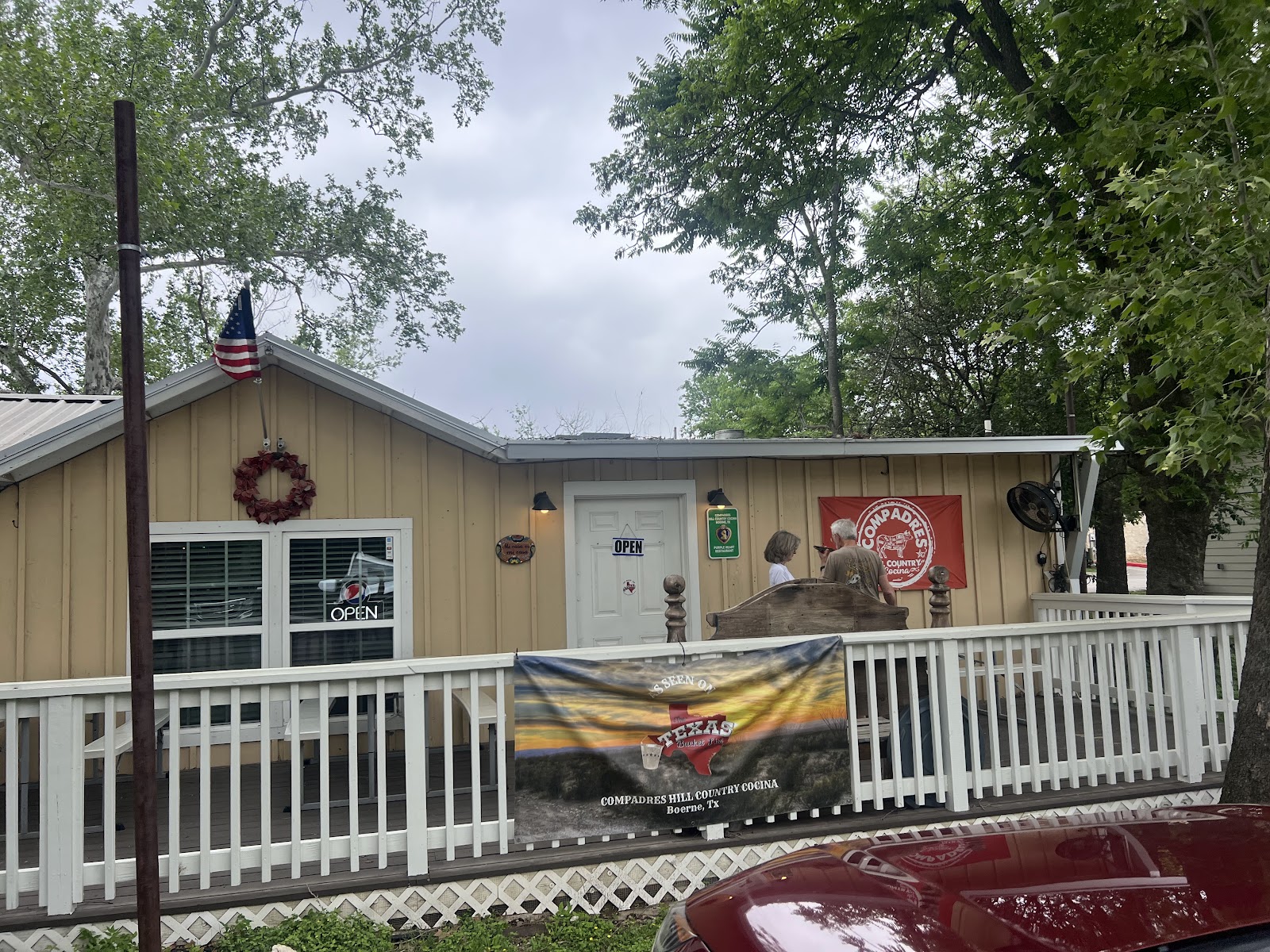 Compadres Hill Country Cocina restaurant exterior in Boerne